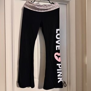 VS Pink fold over leggings